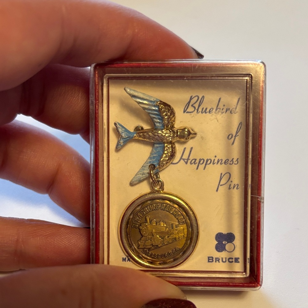 Bluebird of Happiness Pin